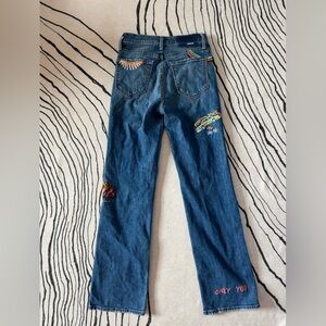 Women high rise Mother jeans